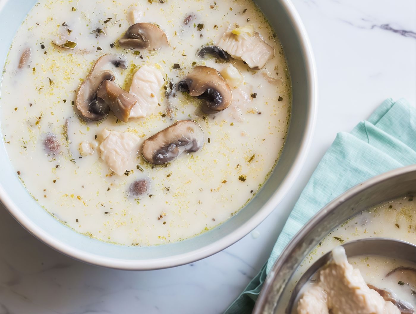 Creamy Chicken Mushroom soup