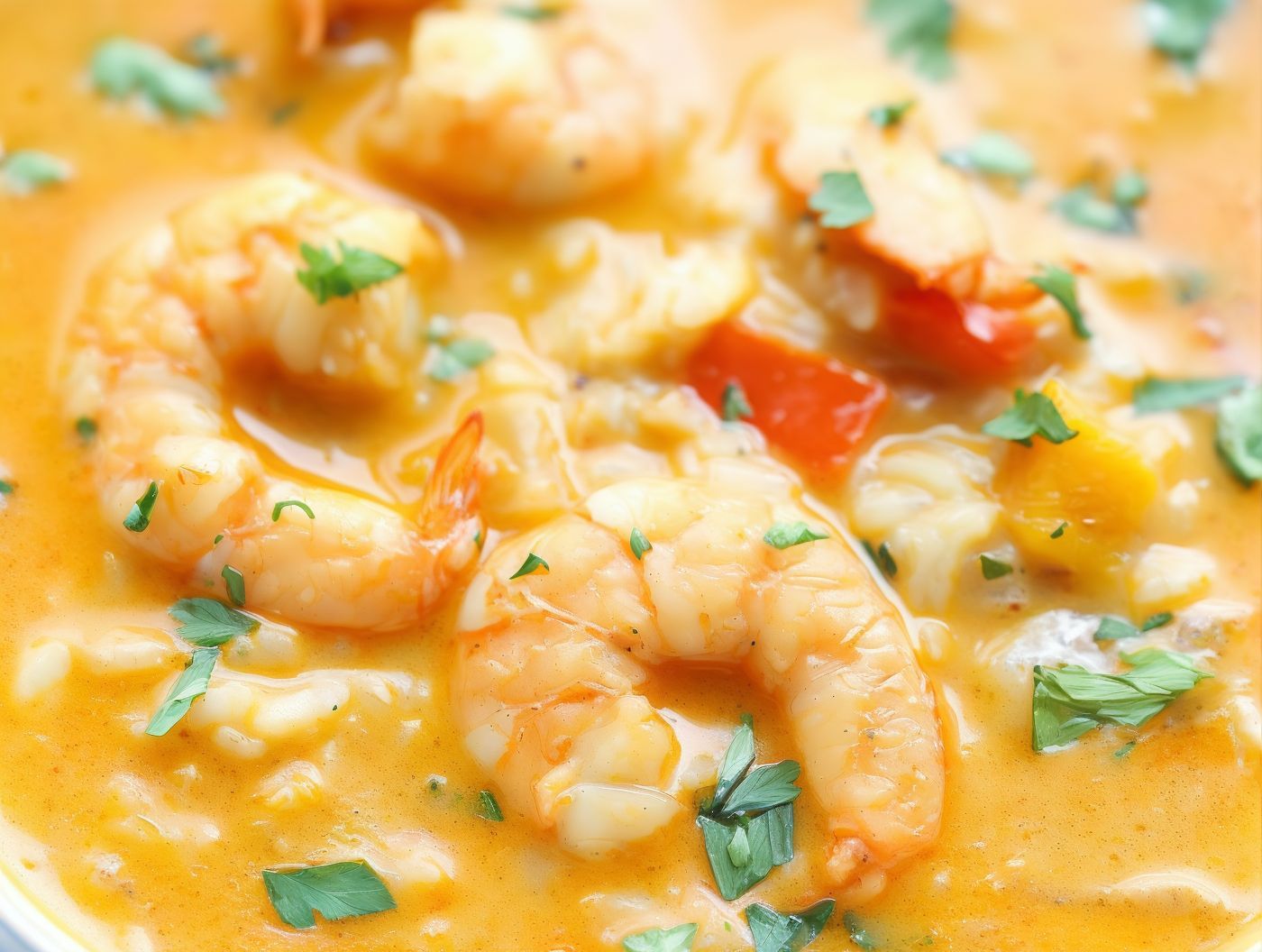 Creamy shrimp soup