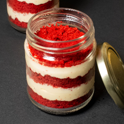 Red Velvet Cake Jar