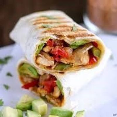 Chicken Wrap With Hot Peri Peri Sauce