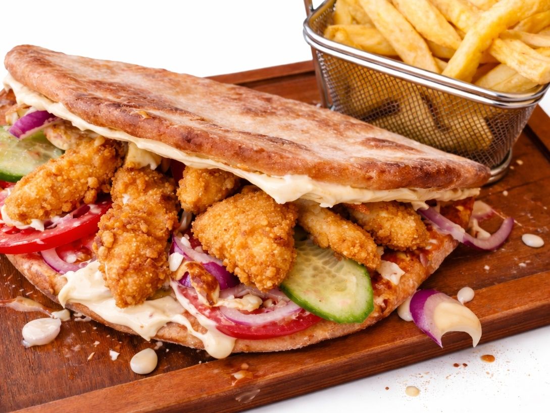 Makloub Pané (Chicken)