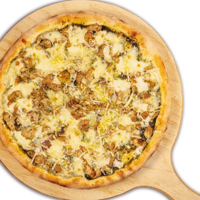 Chicken Pesto Parmesan Pizza