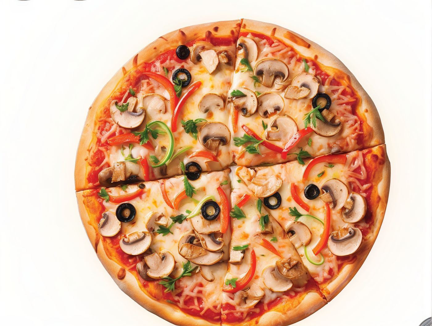 Diet vegetable pizza