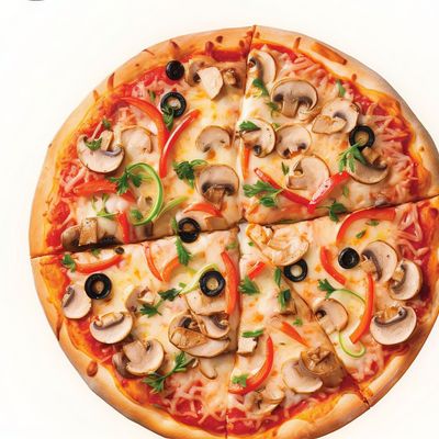 Diet vegetable pizza