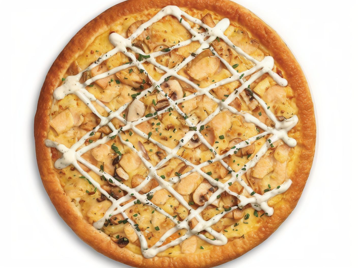 Mix Chicken Ranch Pizza