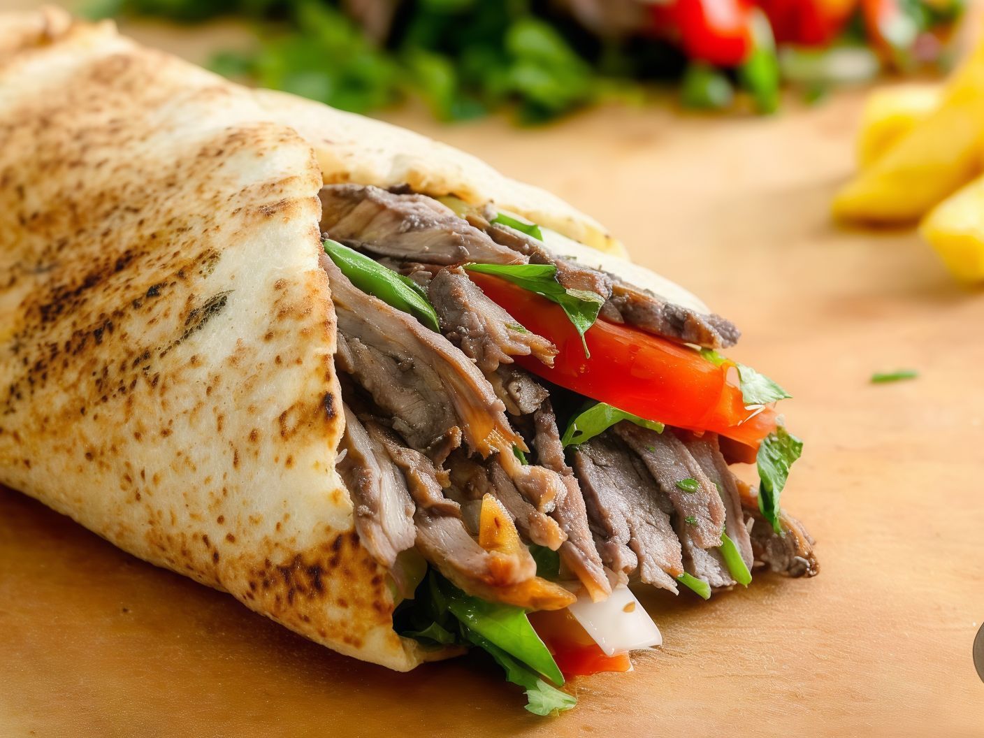 Meat Shawarma Surian Sandwich