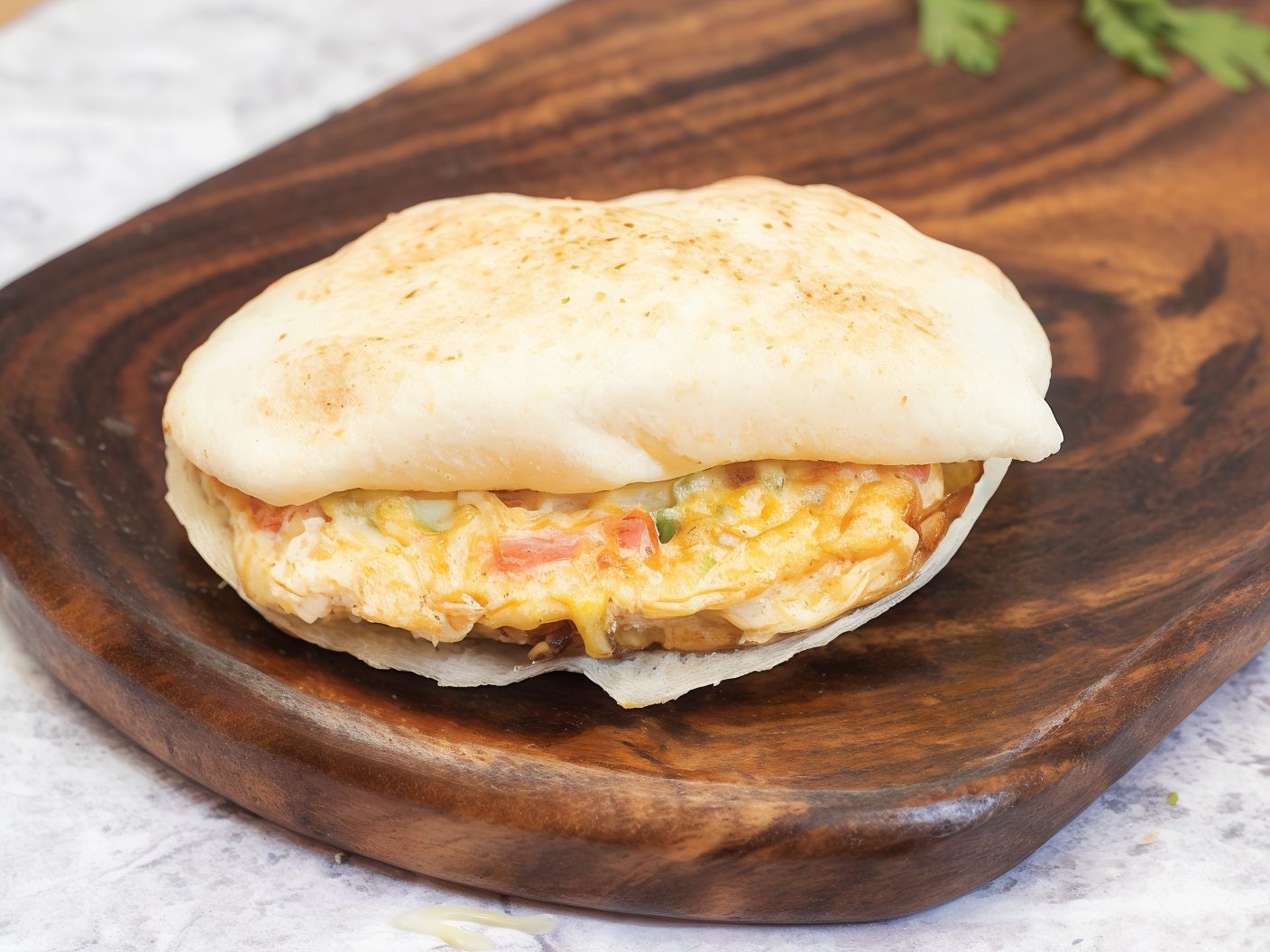 plain omelette sandwich