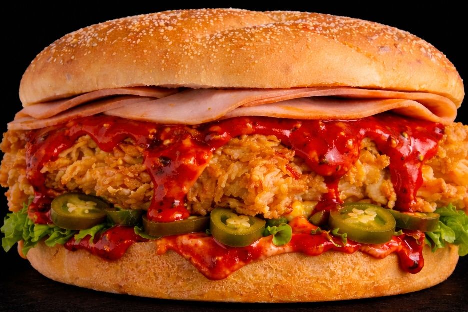 Chicken Fire Sandwich