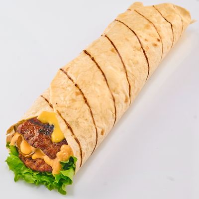 Cheese Burger Wrap Sandwich
