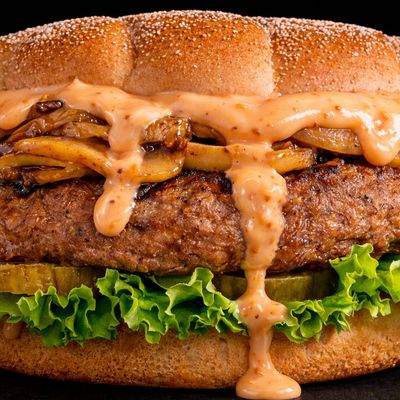 Mushroom Burger Sandwich