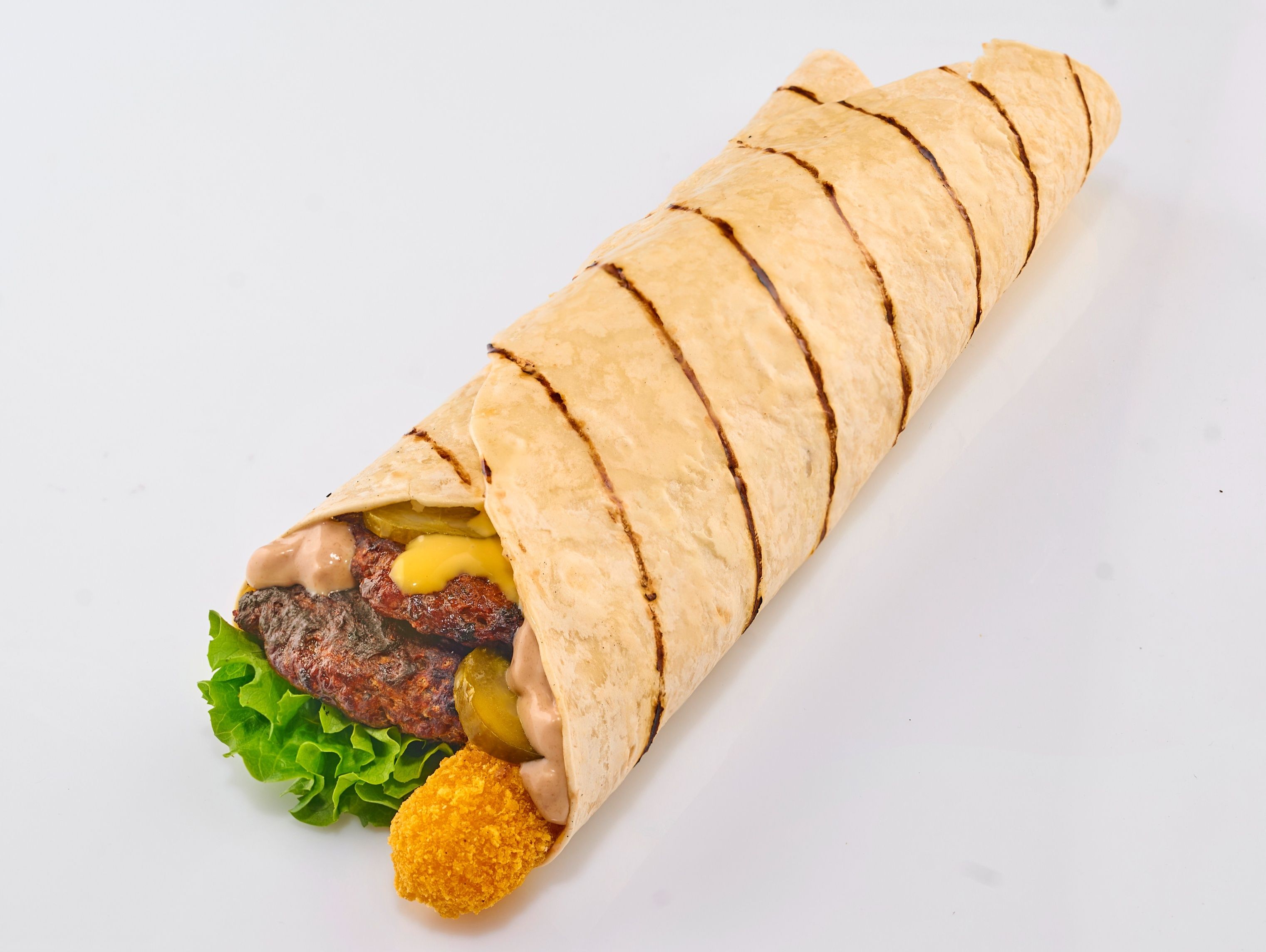 Burger Mozza Wrap