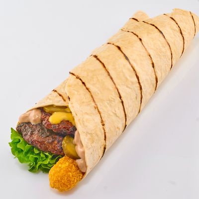 Burger Mozza Wrap