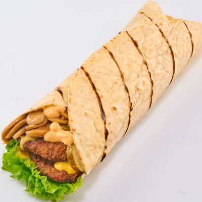 Mushroom Burger Wrap