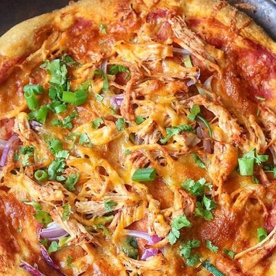 Medium chicken fajita oriental pizza