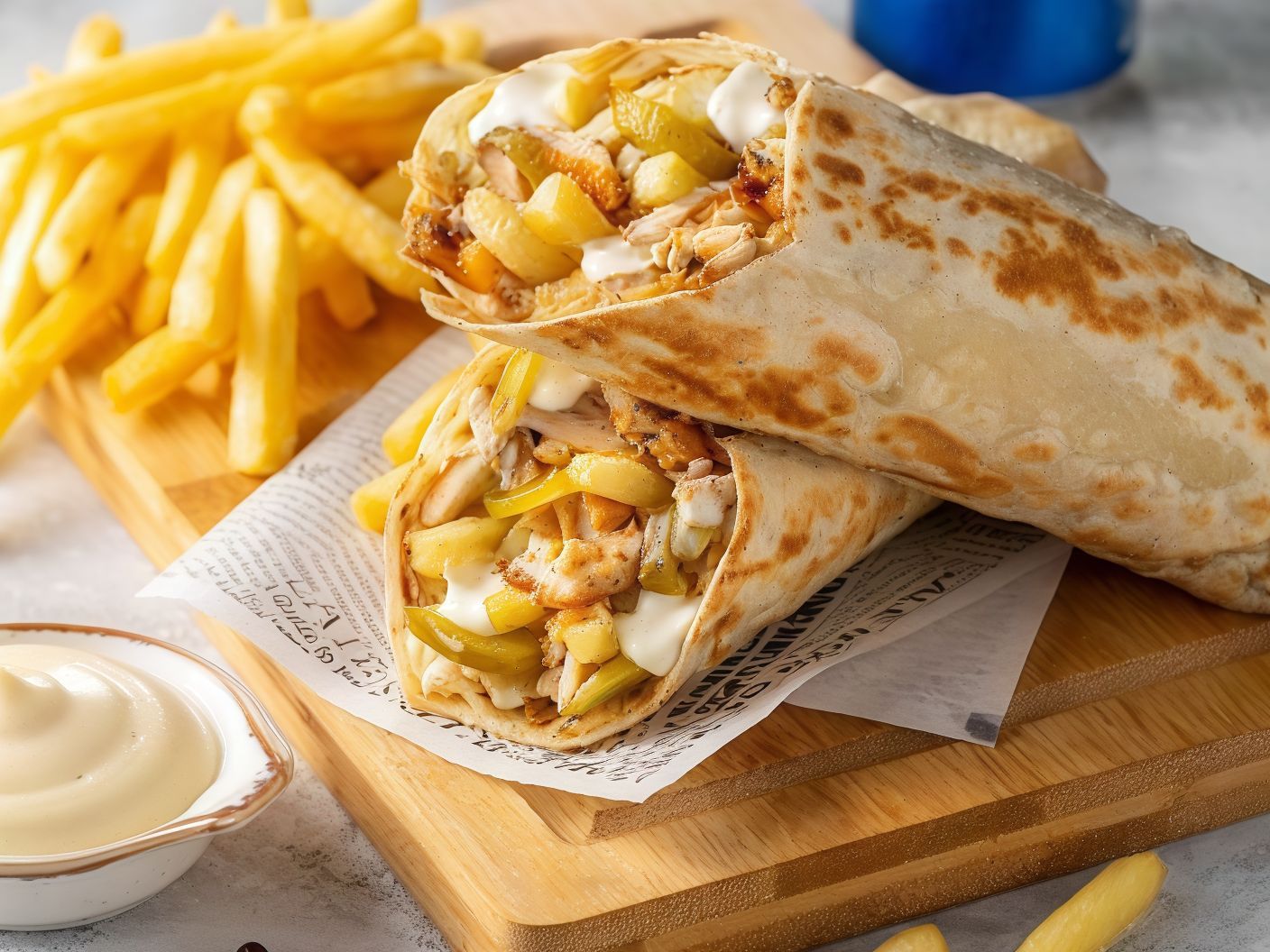 Medium chicken shawarma