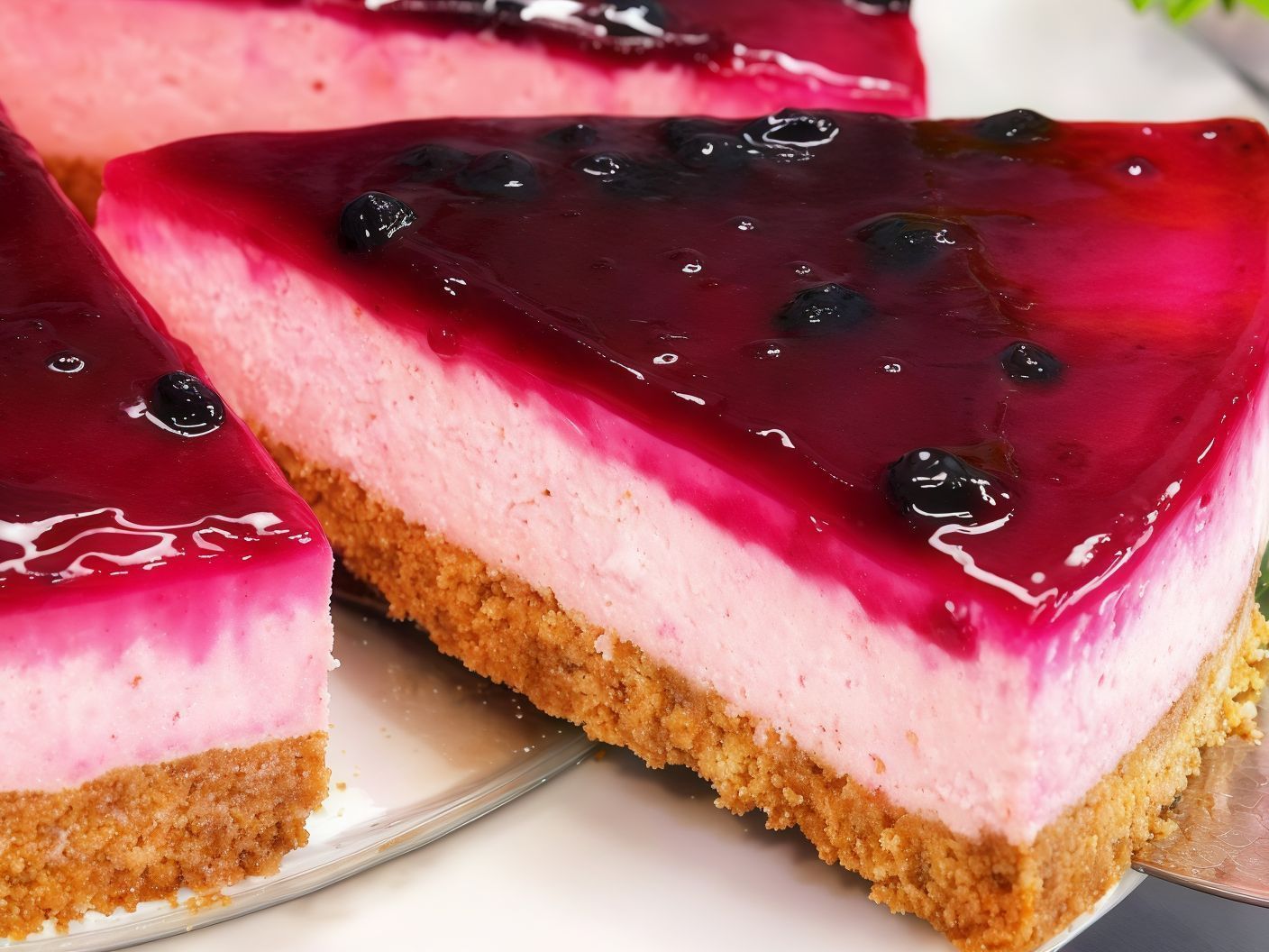 Blueberry cheesecake