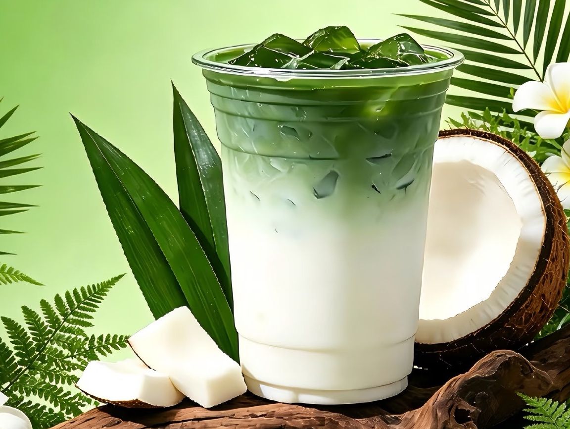 Pandan coconut milk