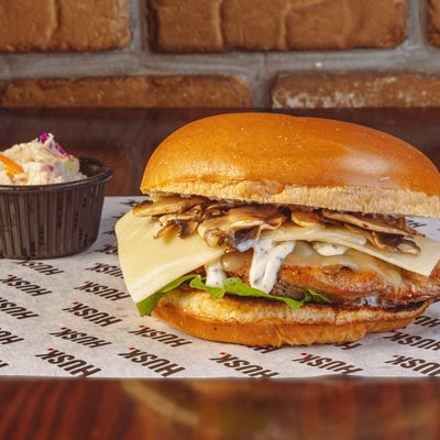 Truffle Mushroom Chicken Burger