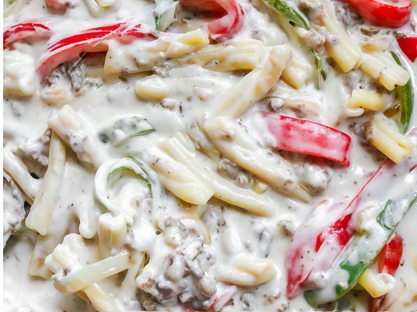 Philly Cheesesteak Pasta