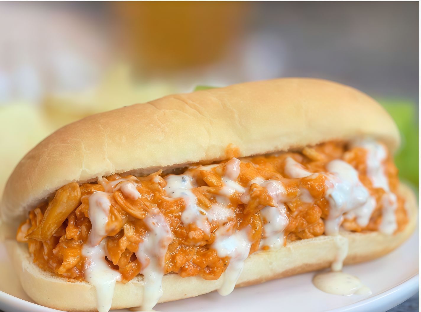 Buffalo Chicken Cheesesteak Sandwich