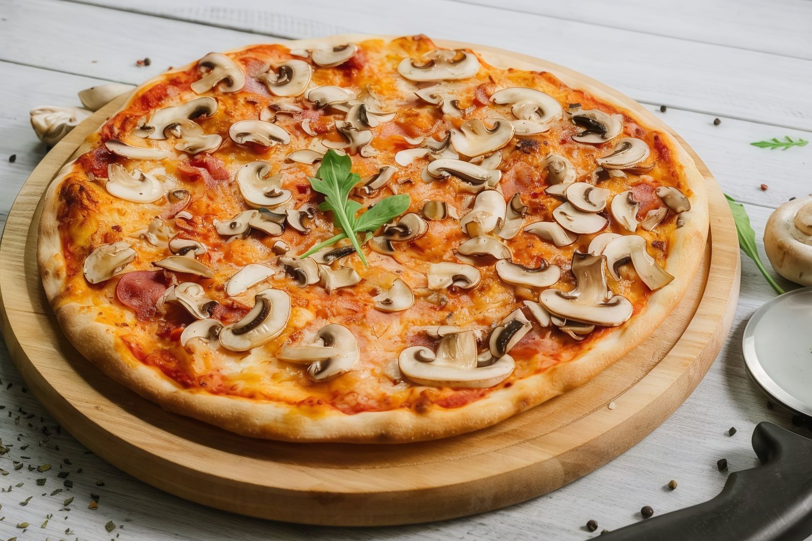 Mushroom pizza