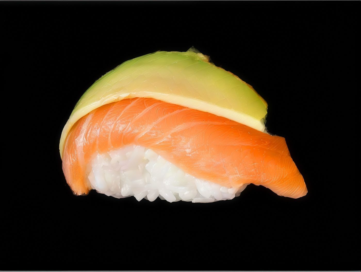 Salmon Avocado Nigiri Sushi