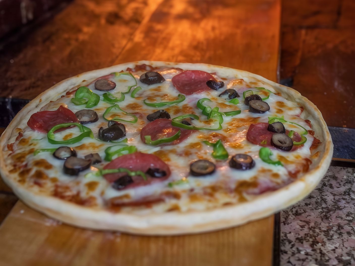 Salami Pizza