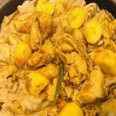 فتة مرق دجاج