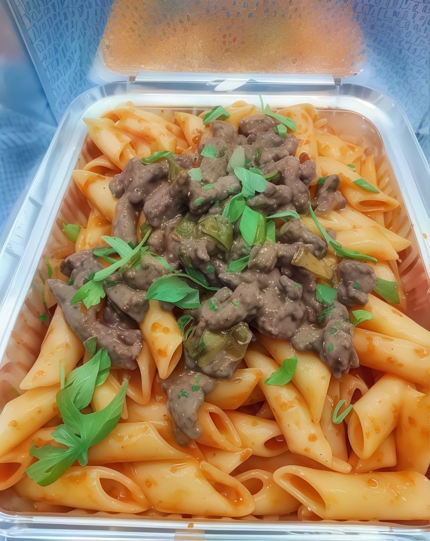 Quarter kilo liver and a small pasta box