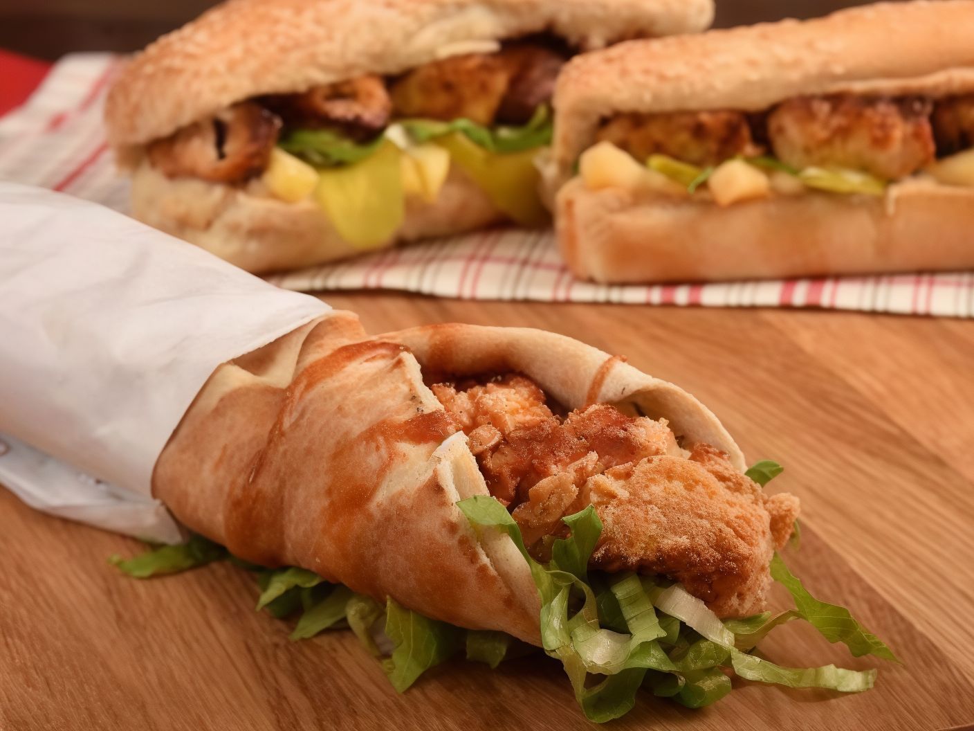 Zinger Sandwich In Syrian Bread