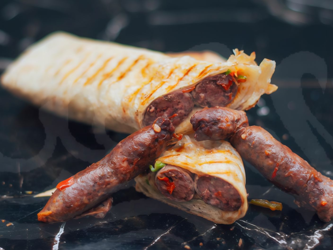 Syrian Sausage Sandwich