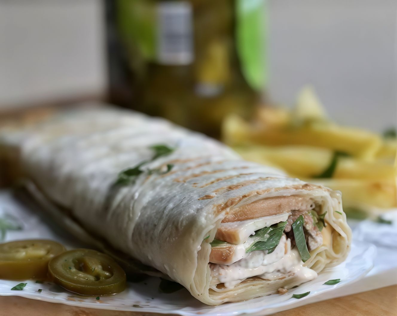 Pasta Meat Syrian Sandwich