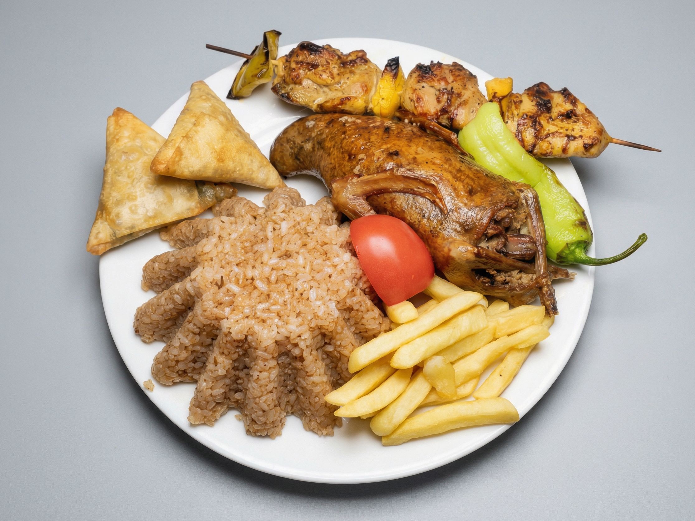 Al Basha Meal Stuffed Pigeon $1/8 Shish