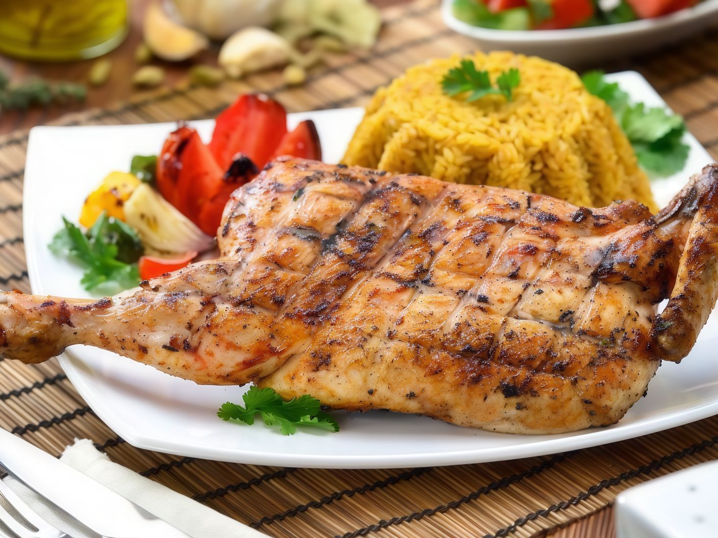 Half Grilled Chicken Meal