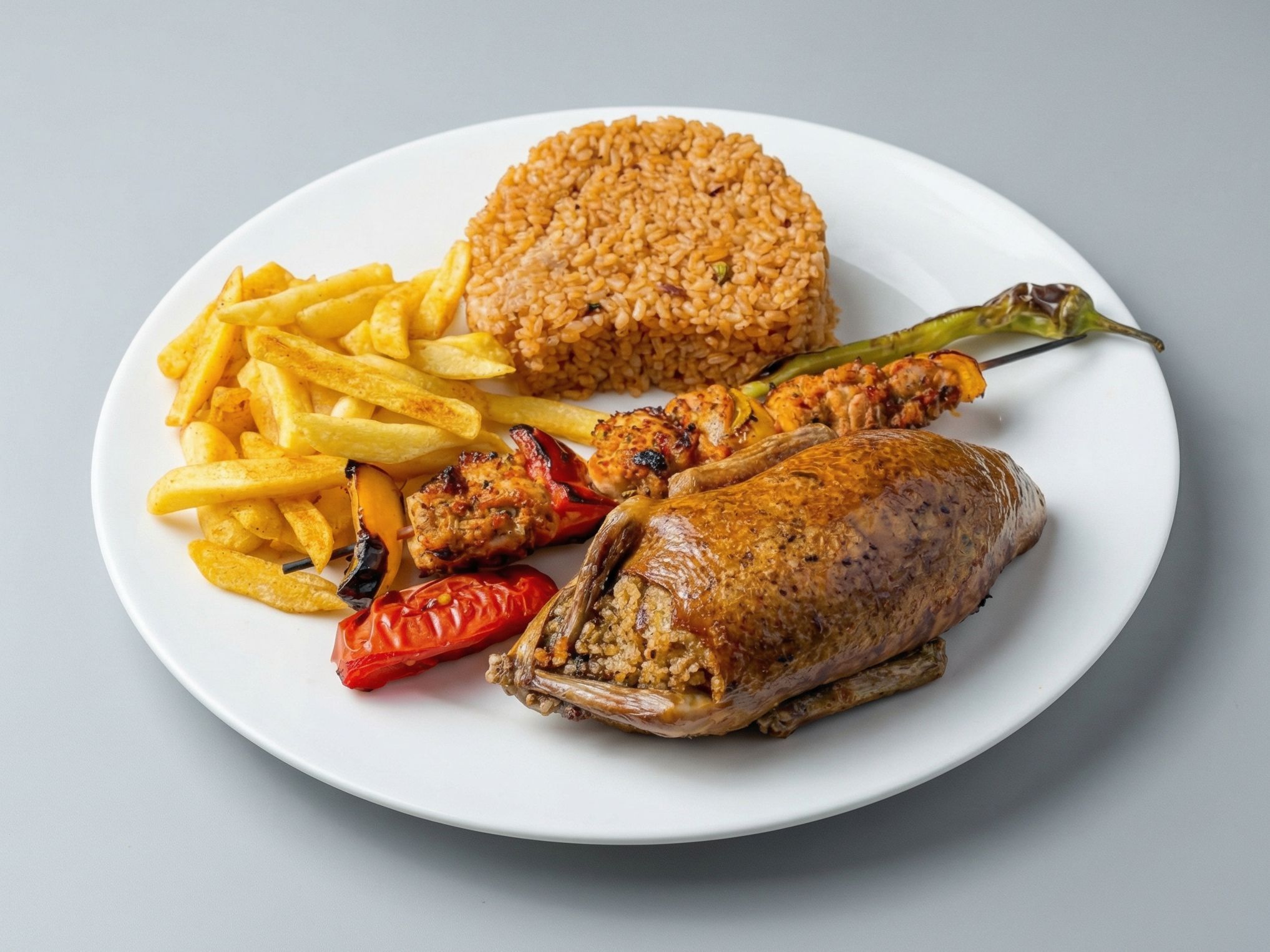 Pigeon Meal, 3 Pieces of Shish Tawook