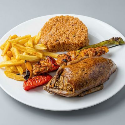 Pigeon Meal, 3 Pieces of Shish Tawook
