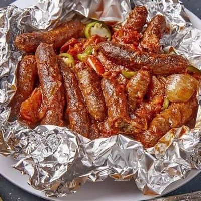 War2et Baladi sausage on Grill