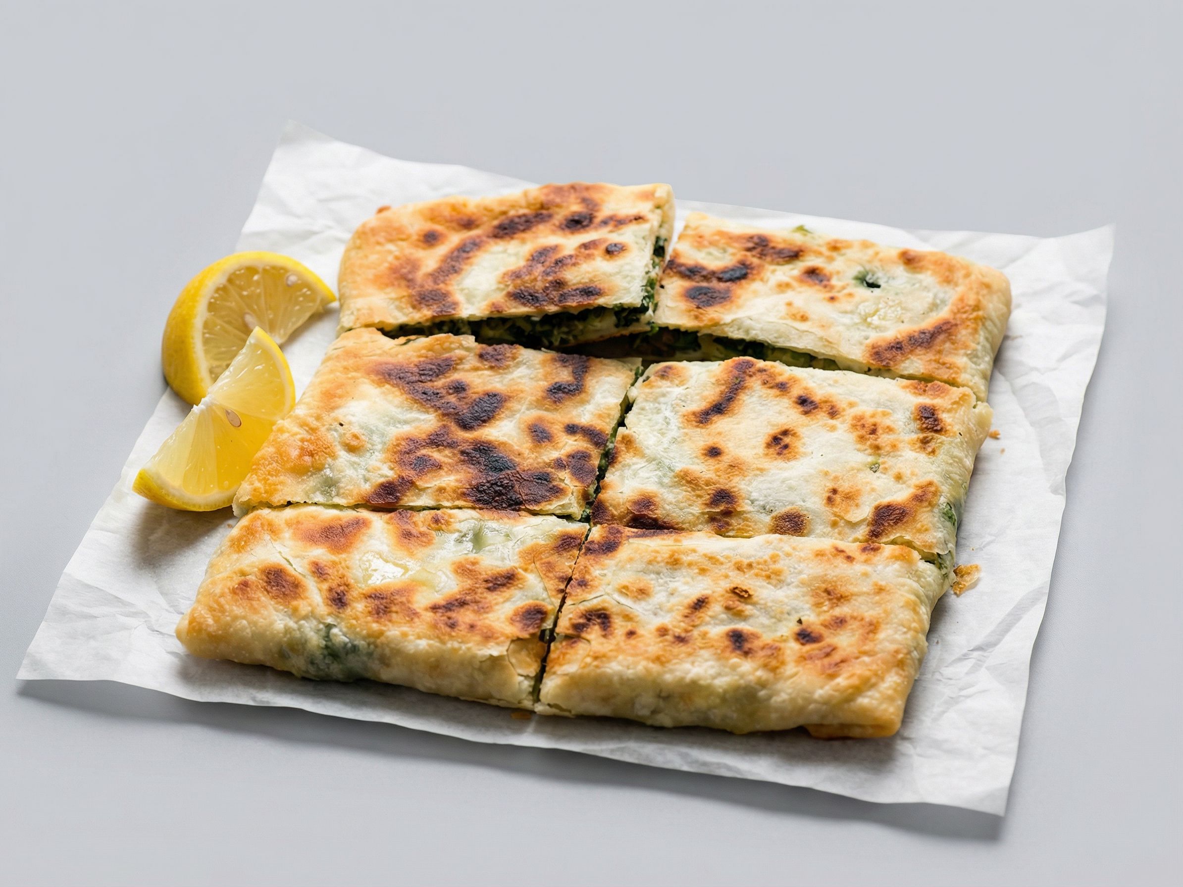 Gozleme with sausage