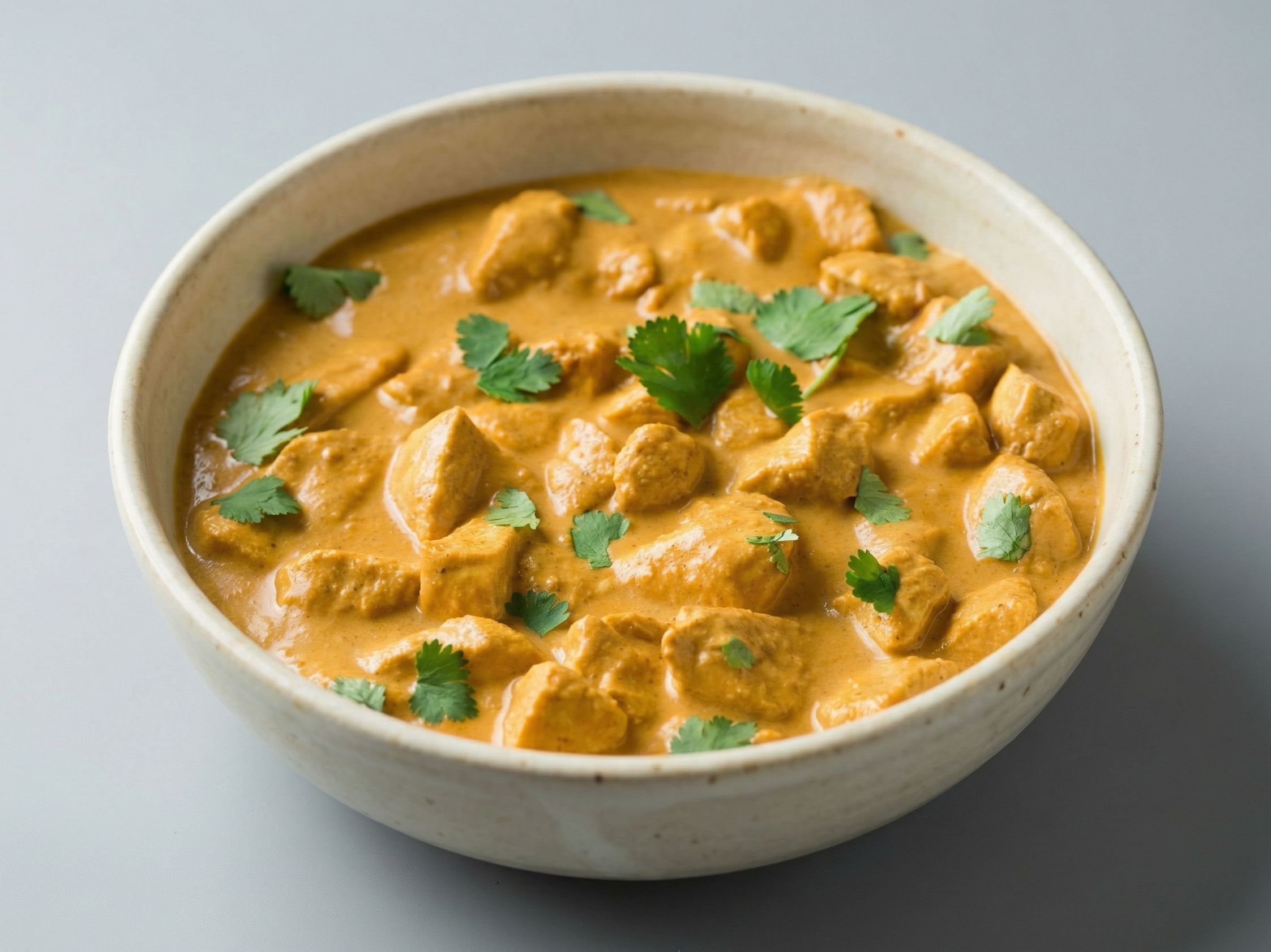 Chicken with curry sauce