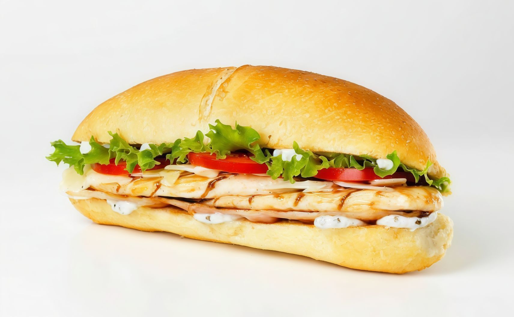 Cheesy mushroom chicken sandwich