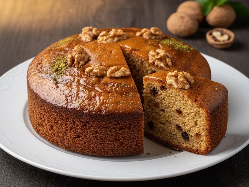 Small walnut cake