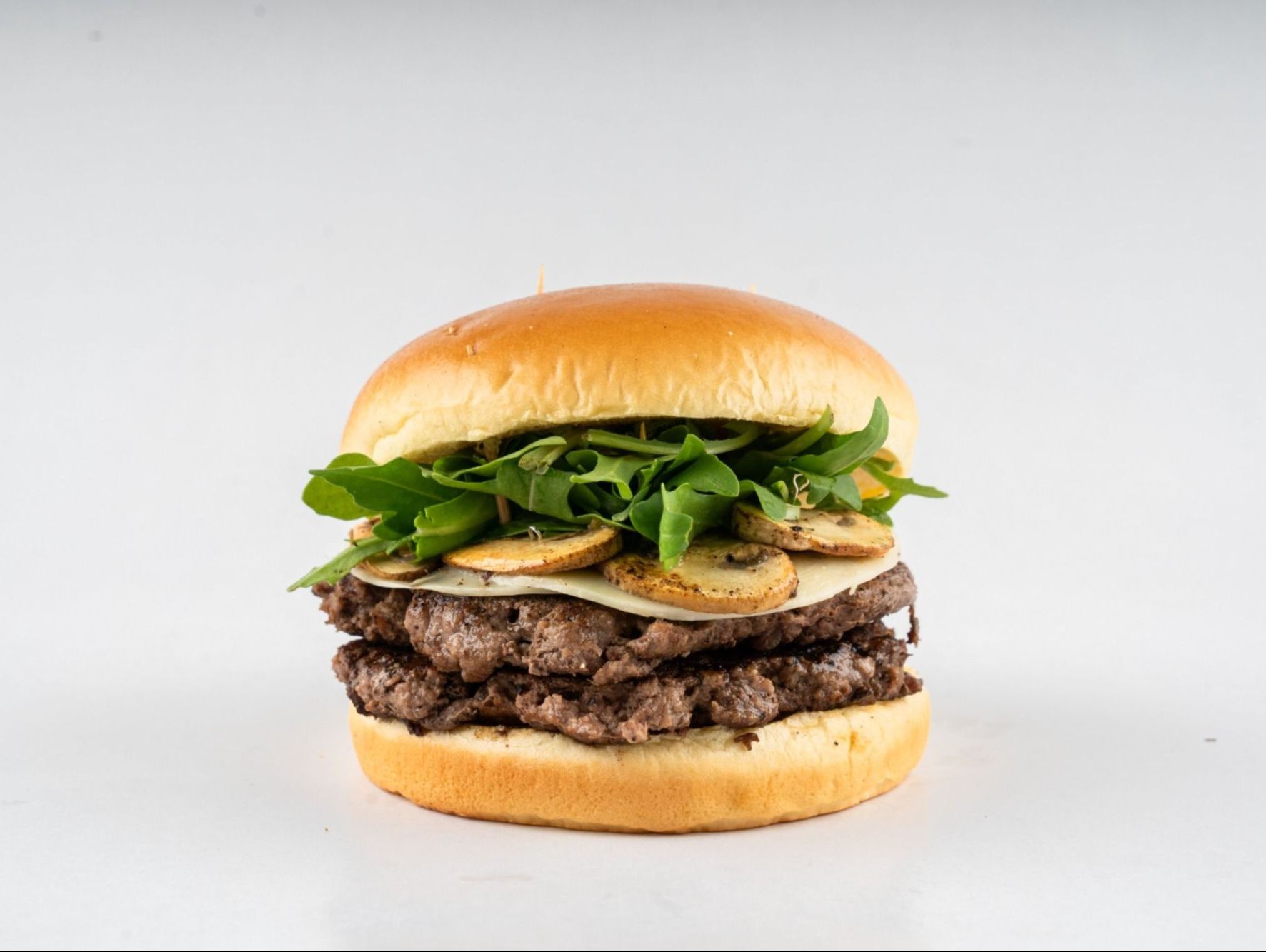 Swiss Mushroom Smash Burger