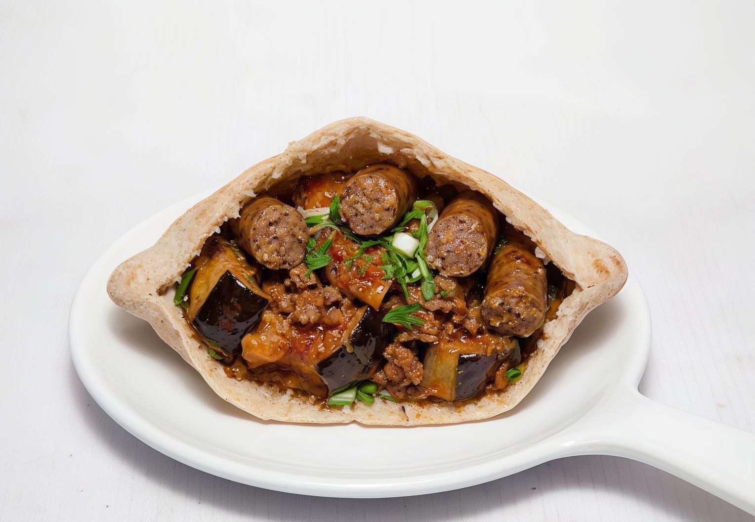 Mesakaa with Oriental Sausage