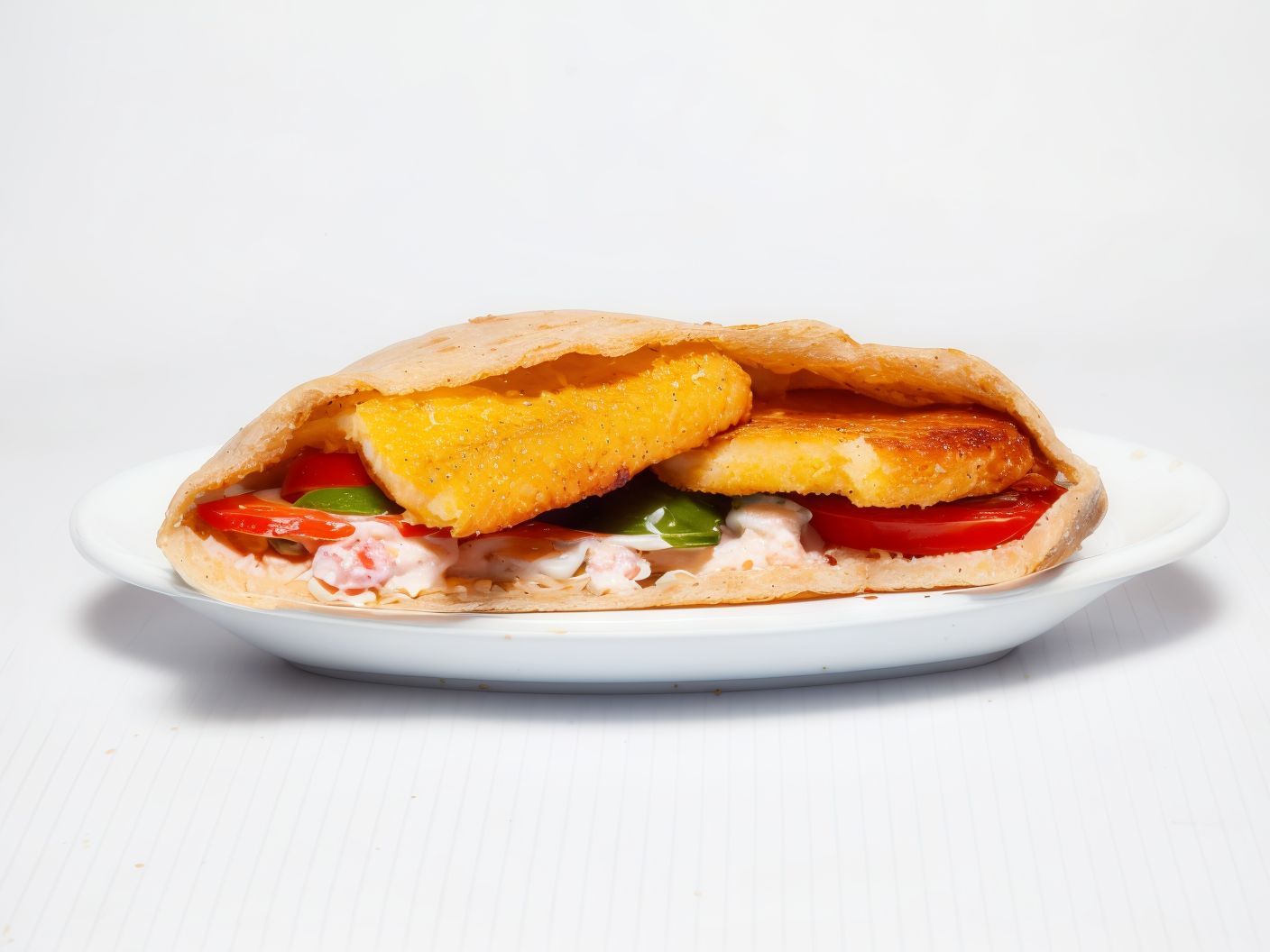 Fried cheese with Obour Land cheese sandwich