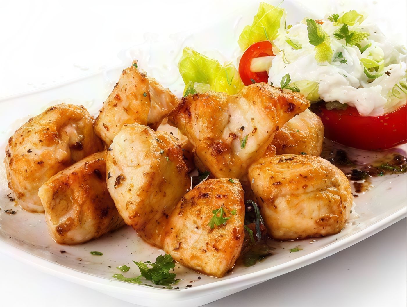 Shish tawook dish