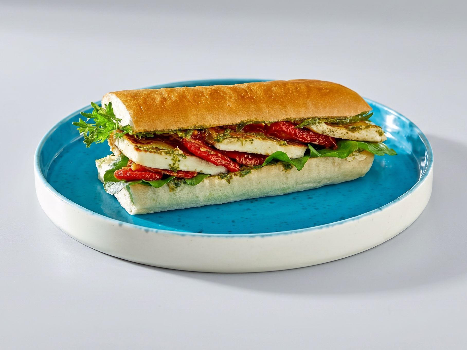 18 cm Grilled Halloumi Sandwich