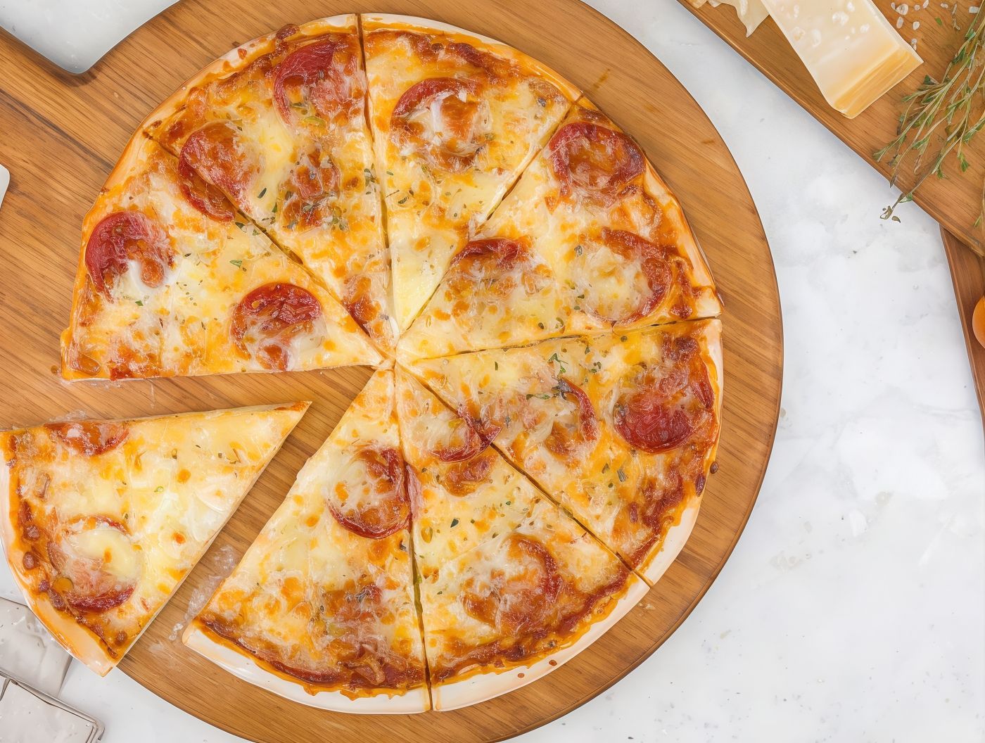 Salami Pizza