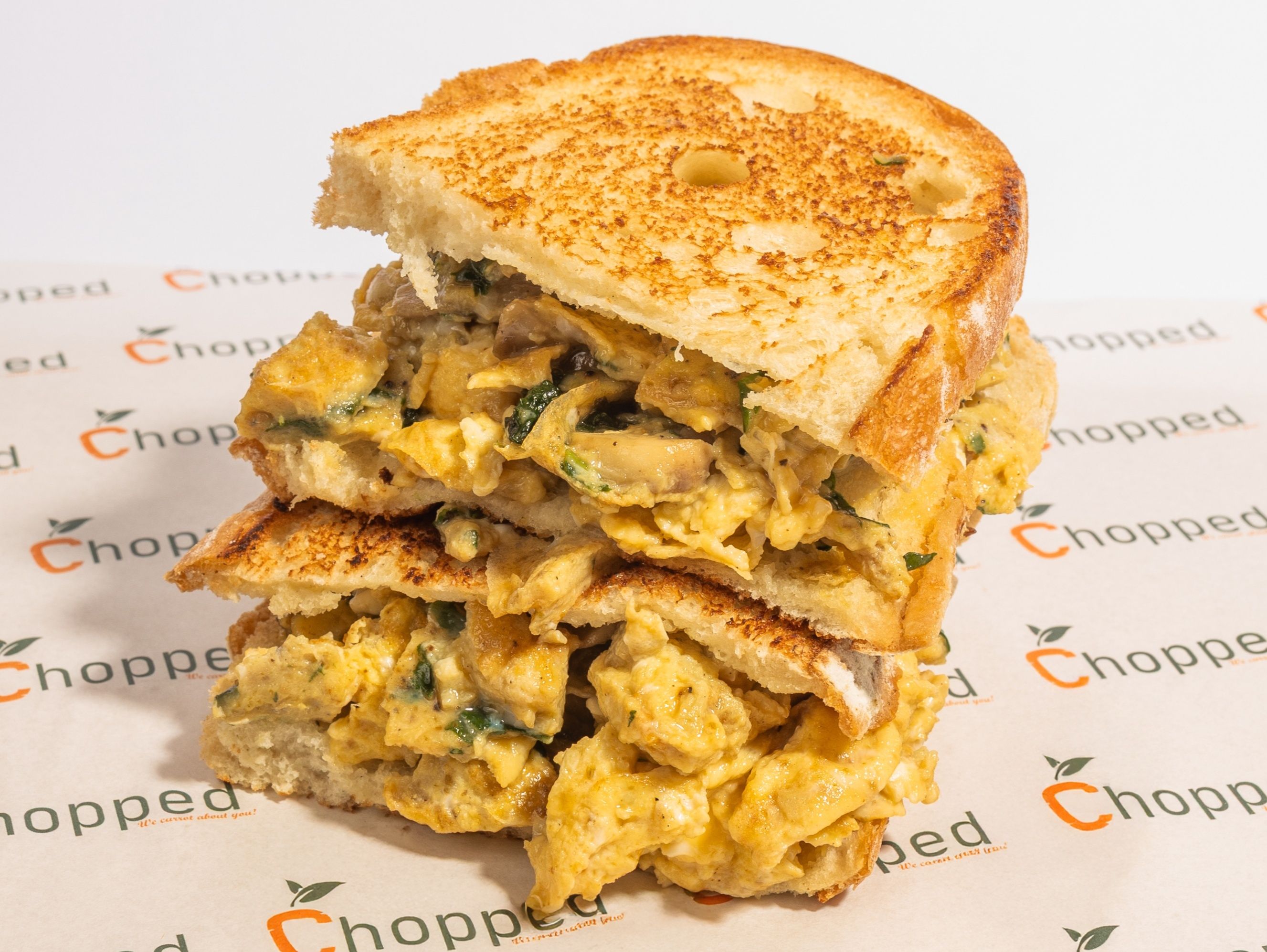 The Sourdough Bread Scramble Egg Sandwich