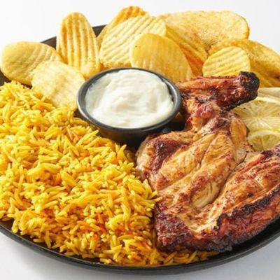 Quarter Chicken Breast With Rice