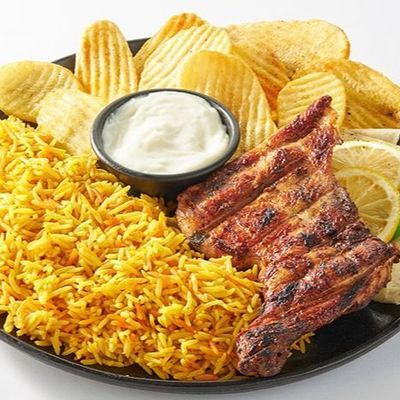 Quarter Chicken Thigh With Rice